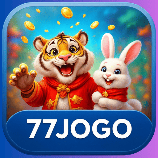 Imagem promocional da 77JOGO mostrando a plataforma e suas vantagens